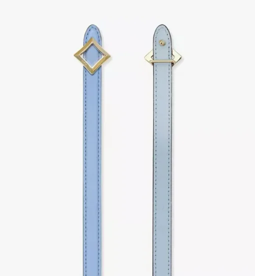 Reversible Diamond Buckle Belt In Nappa Leather