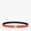 Reversible Diamond Logo Belt In Embossed Leather