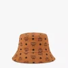 Reversible Monogram Print Cotton Bucket Hat