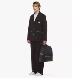 Stark Backpack In Embossed Logo Leather