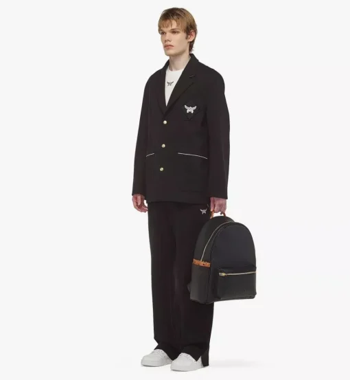 Stark Backpack In Embossed Logo Leather
