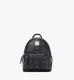Stark Bebe Boo Side Studs Backpack In Visetos