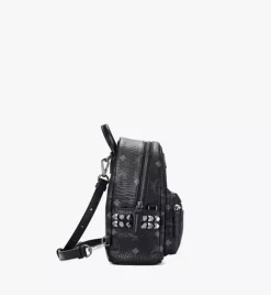 Stark Bebe Boo Side Studs Backpack In Visetos