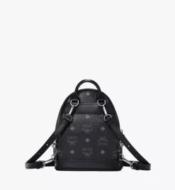 Stark Bebe Boo Side Studs Backpack In Visetos