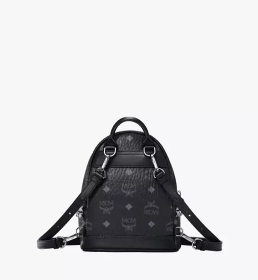 Stark Bebe Boo Side Studs Backpack In Visetos