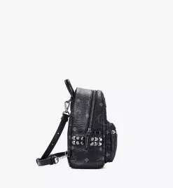 Stark Bebe Boo Side Studs Backpack In Visetos