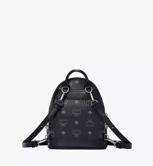 Stark Bebe Boo Side Studs Backpack In Visetos