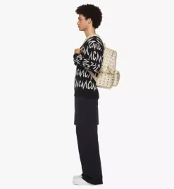 Stark Side Studs Backpack In Visetos