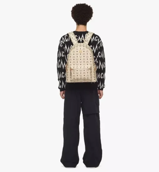 Stark Side Studs Backpack In Visetos