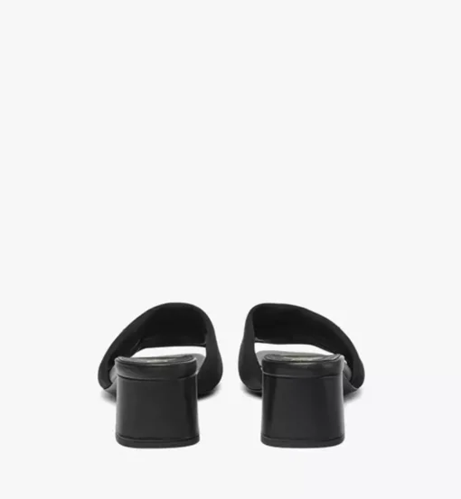 Strass Logo Heel Sandals