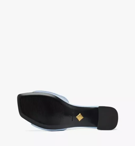 Strass Logo Heel Sandals