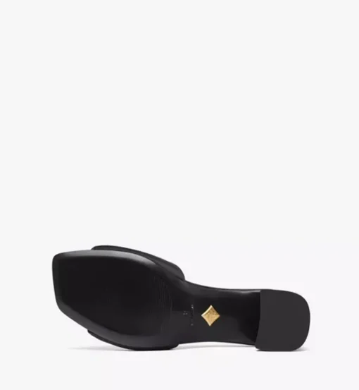 Strass Logo Heel Sandals