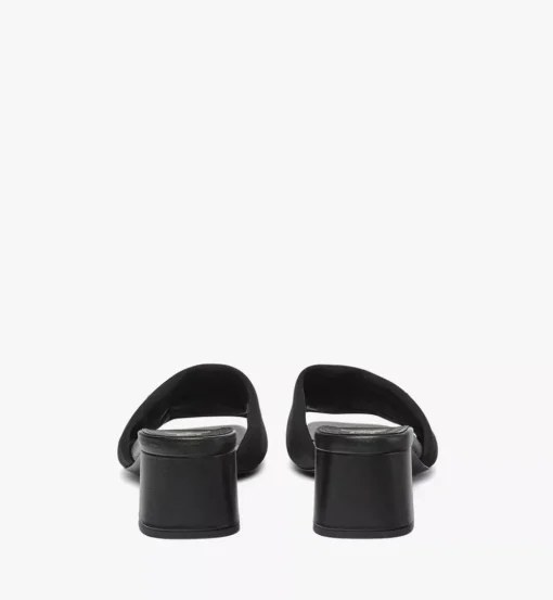 Strass Logo Heel Sandals