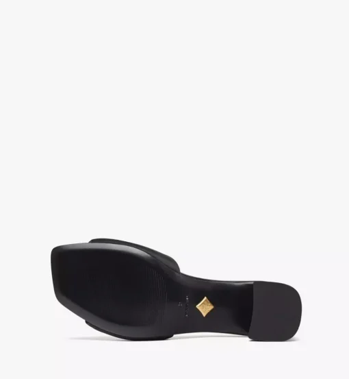 Strass Logo Heel Sandals