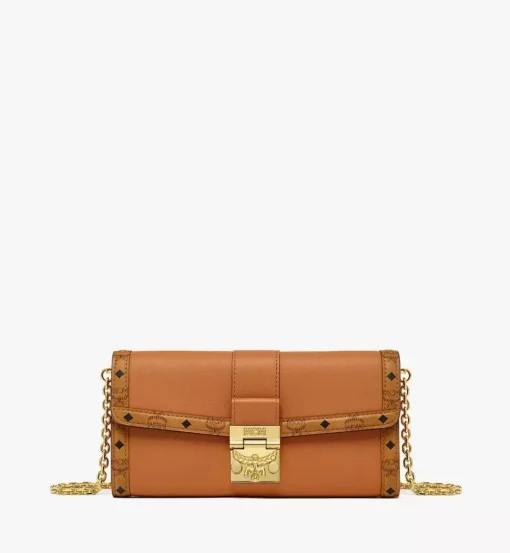 Tracy Chain Wallet In Leather Visetos Mix