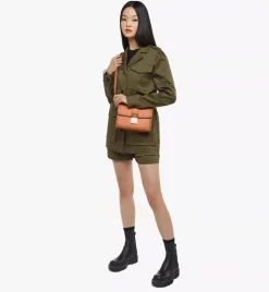 Tracy Shoulder Bag In Leather Visetos Mix