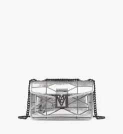 Travia Quilted Shoulder Bag In Crash Calf Leather