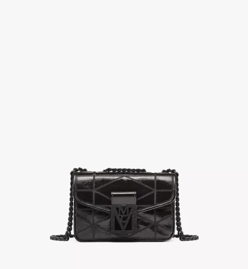 Travia Quilted Shoulder Bag In Crushed Leather