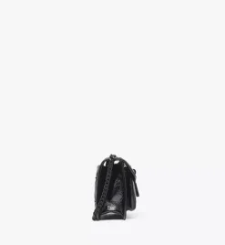 Travia Quilted Shoulder Bag In Crushed Leather