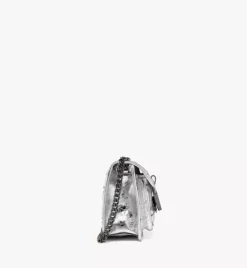 Travia Quilted Shoulder Bag In Crash Calf Leather