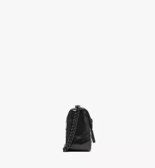 Travia Quilted Shoulder Bag In Crushed Leather