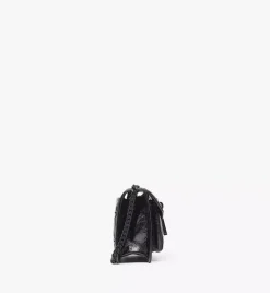 Travia Quilted Shoulder Bag In Crushed Leather