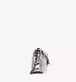 Travia Quilted Shoulder Bag In Crash Calf Leather