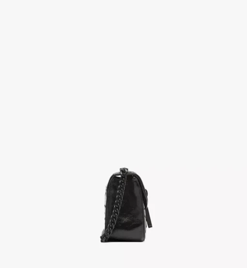 Travia Quilted Shoulder Bag In Crushed Leather