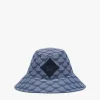 Wide Bucket Hat In Lauretos Denim Jacquard