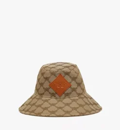Wide Bucket Hat In Lauretos Denim Jacquard