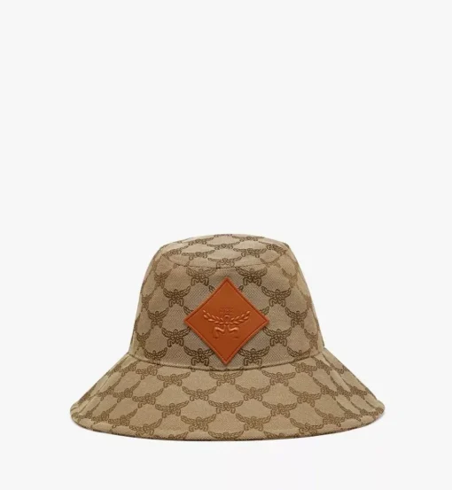 Wide Bucket Hat In Lauretos Denim Jacquard