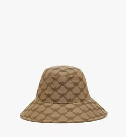 Wide Bucket Hat In Lauretos Denim Jacquard