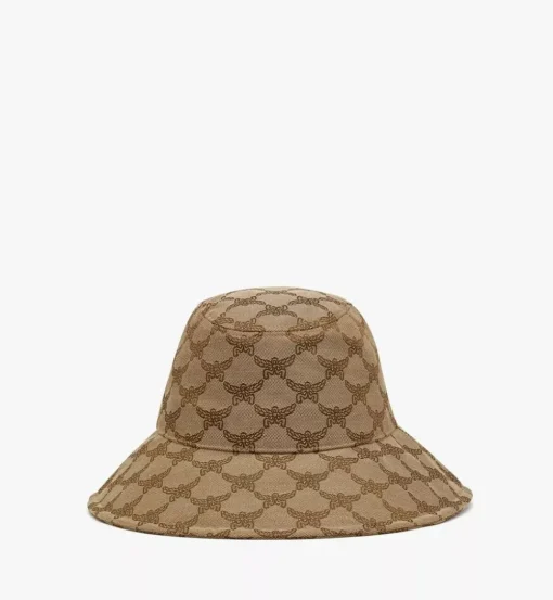 Wide Bucket Hat In Lauretos Denim Jacquard