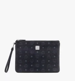 Wristlet Zip Pouch In Visetos Original
