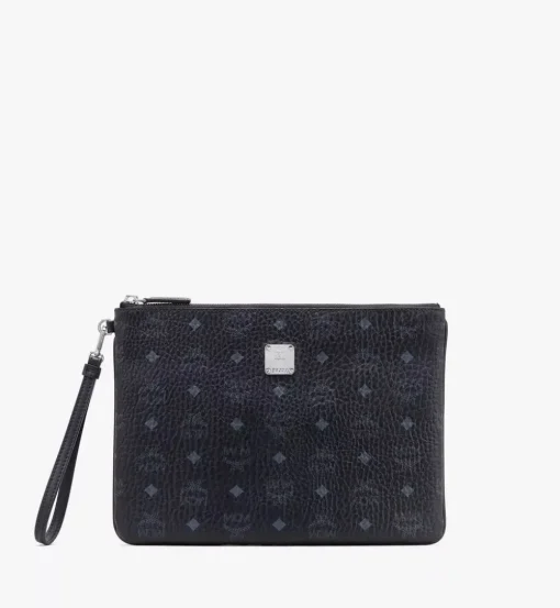 Wristlet Zip Pouch In Visetos Original