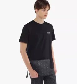 Wristlet Zip Pouch In Visetos Original