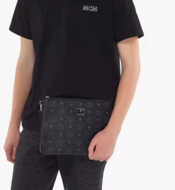 Wristlet Zip Pouch In Visetos Original