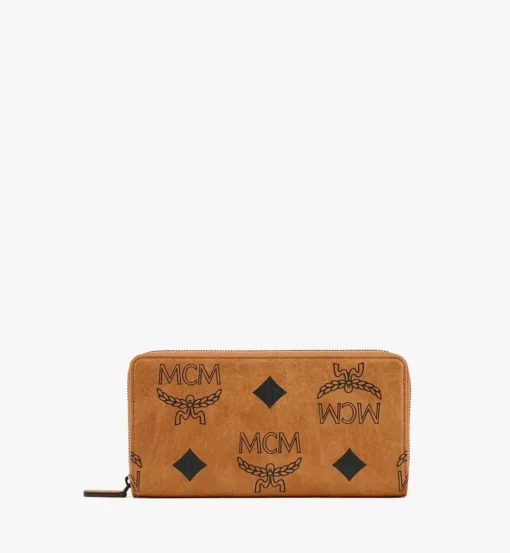 Zip Around Wallet In Maxi Visetos
