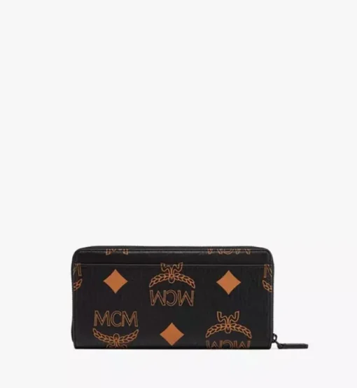 Zip Around Wallet In Maxi Visetos
